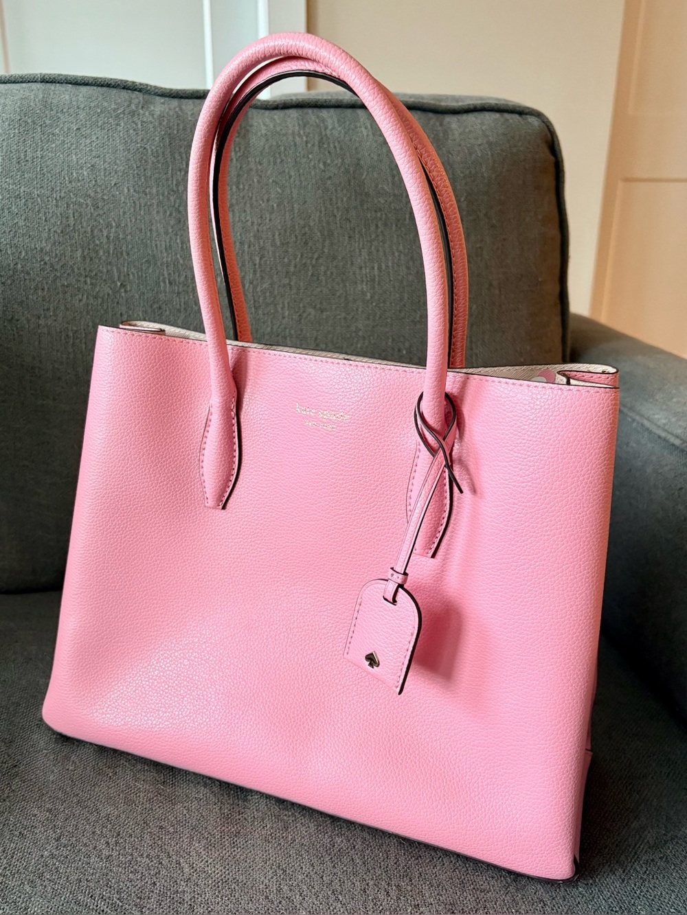 Kate Spade - Eva Breezy Floral Ditsy Medium Leather Satchel/Tote WKRU5859
